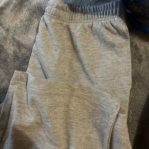Gray Elastic Waist Bottoms